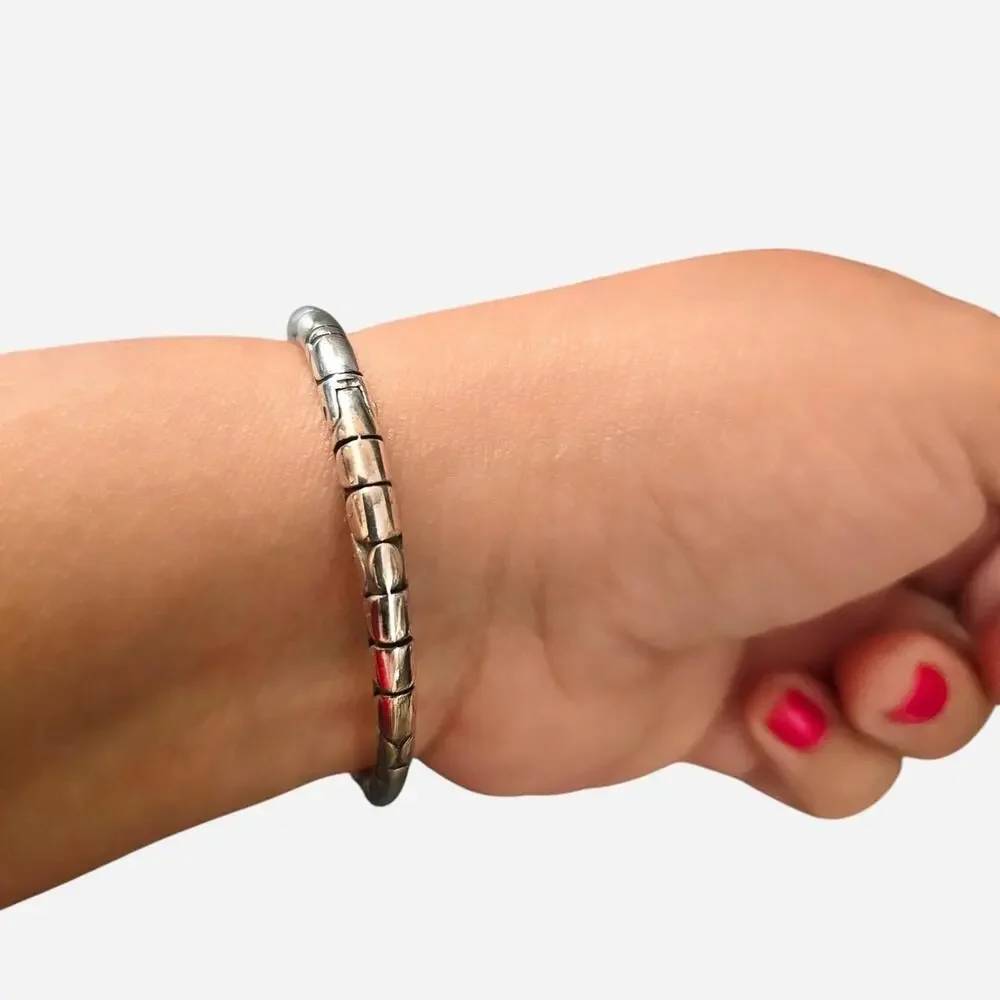 Brighton silver hinge bangle bracelet
